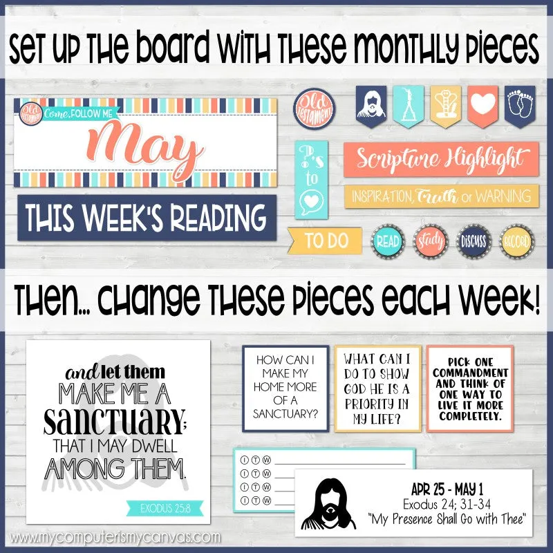 2022 CFM Old Testament Family Bulletin Board Kit {MAY} PRINTABLE