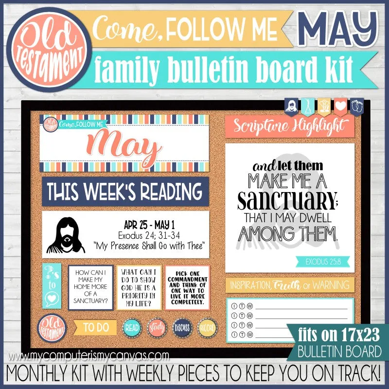 2022 CFM Old Testament Family Bulletin Board Kit {MAY} PRINTABLE