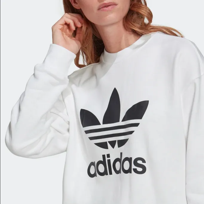 Adidas Originals Trefoil Crew women's crewneck sweatshirt GN2961 white