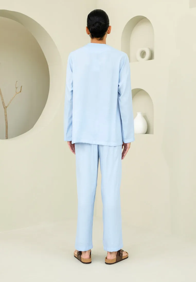 Baju Melayu Men (Soft Blue)