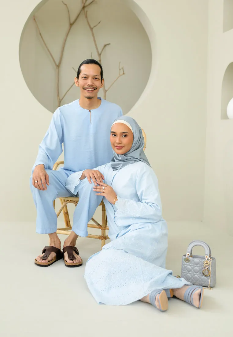 Baju Melayu Men (Soft Blue)