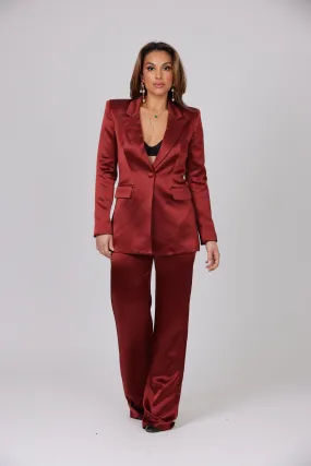 BRONZE MULBERRY LUXURY SATIN SUIT