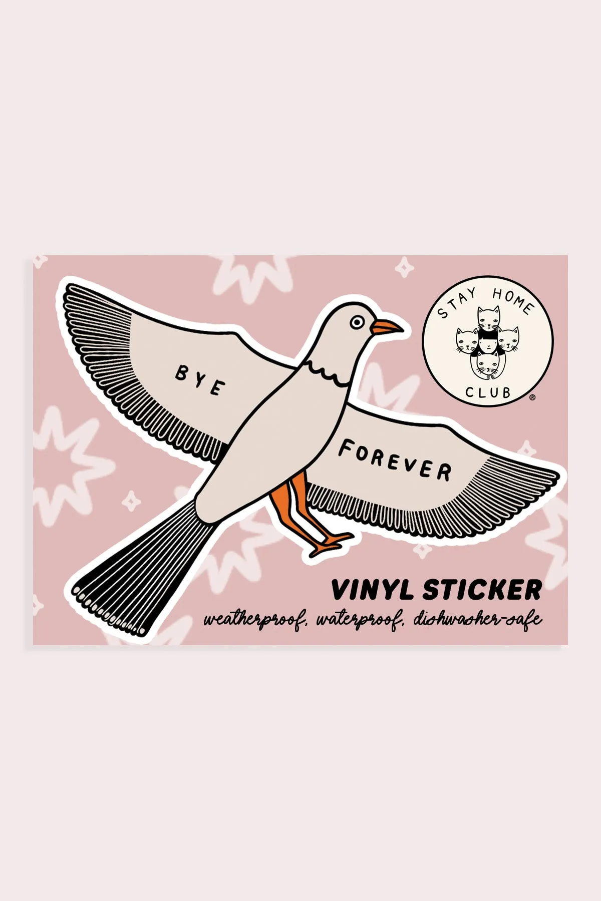 Bye Forever (Bird) Vinyl Sticker