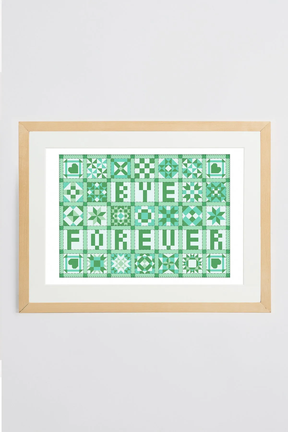 Bye Forever Patchwork Print