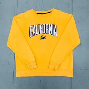 California Golden Bears: 1990's Champion Stitched Spellout Sweat (L)