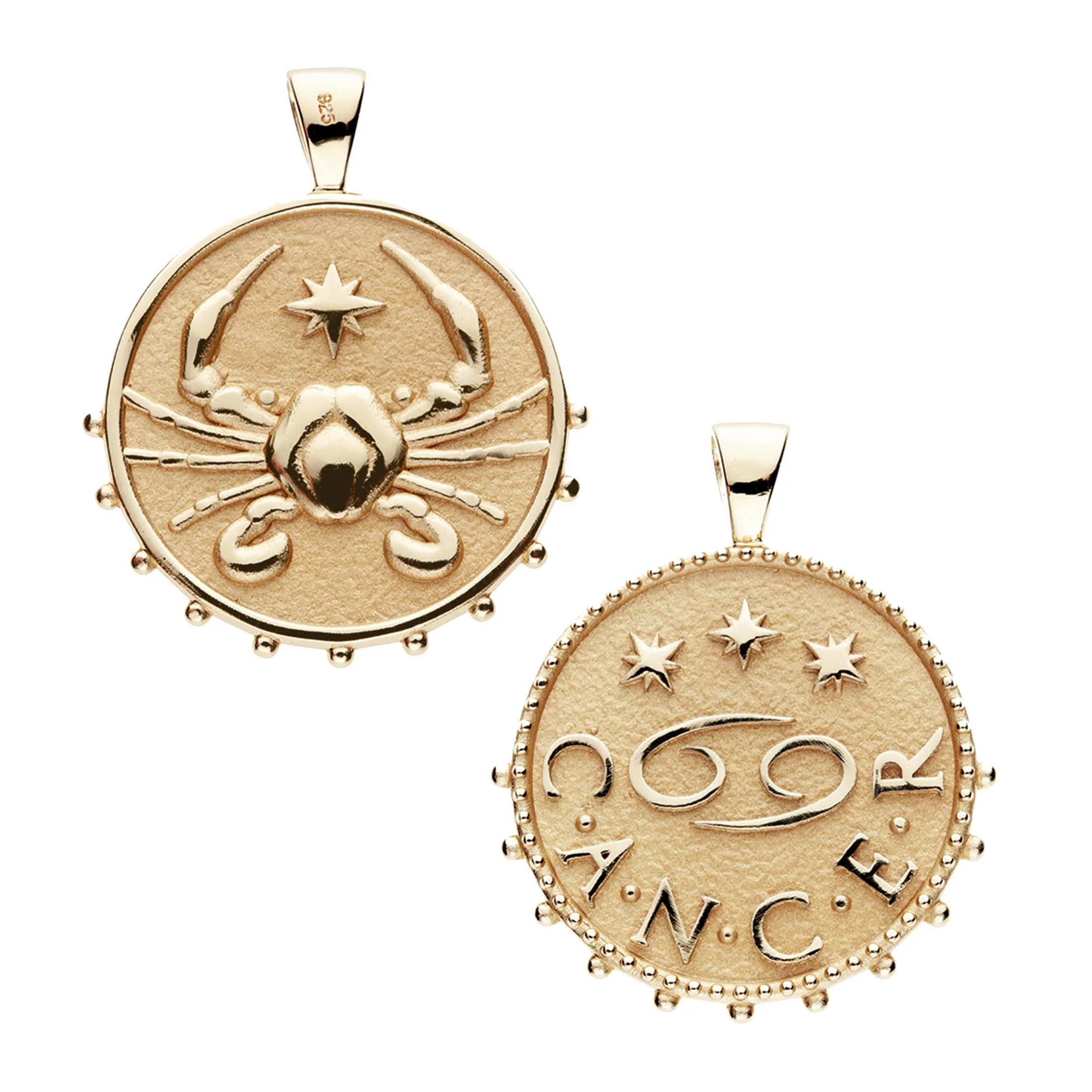 CANCER JW Zodiac Pendant Coin - Jun 21 - Jul 22