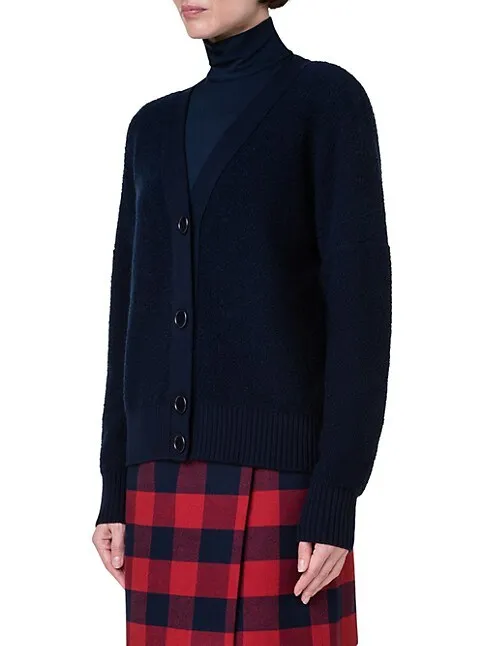 Cardigan - Navy/Boucle Navy