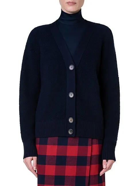 Cardigan - Navy/Boucle Navy