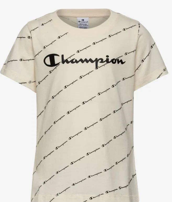 Champion T-Shirt Kids 403928 Allover Print offwhite darkred