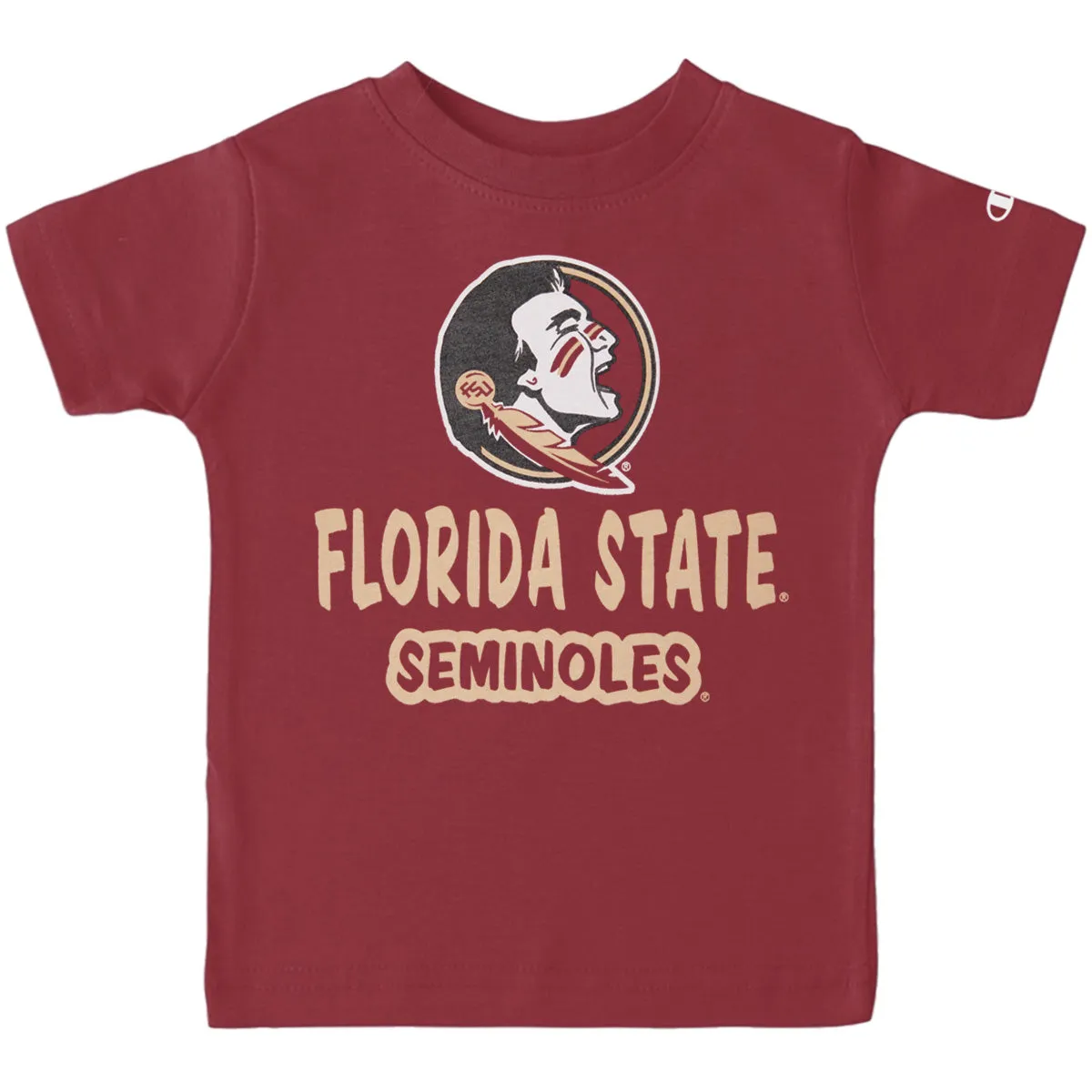 Champion Toddler Seminole Logo/Florida State Seminoles Short Sleeve T-shirt - Garnet