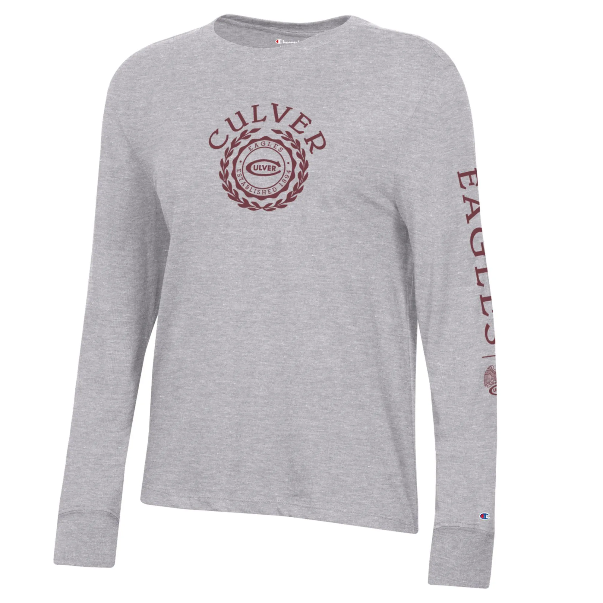 Champion Womens Core LS Seal Tee - Oxford Grey