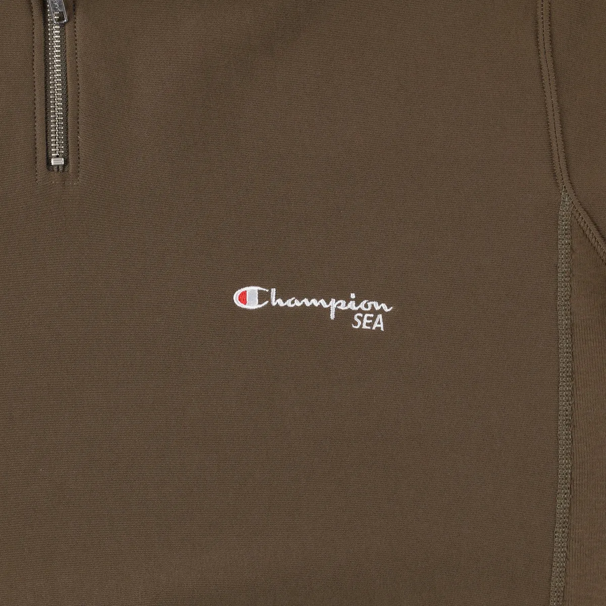 Champion x WDS REVERSE WEAVE(R) S/S HALF ZIP SWEATSHIRT / COYOTE