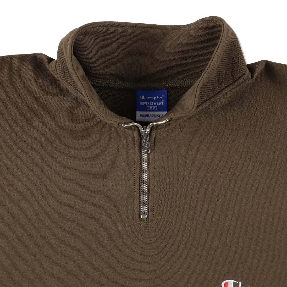 Champion x WDS REVERSE WEAVE(R) S/S HALF ZIP SWEATSHIRT / COYOTE