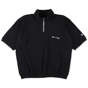 Champion x WDS REVERSE WEAVE(R) S/S HALF ZIP SWEATSHIRT / MIDNIGHT_BLACK