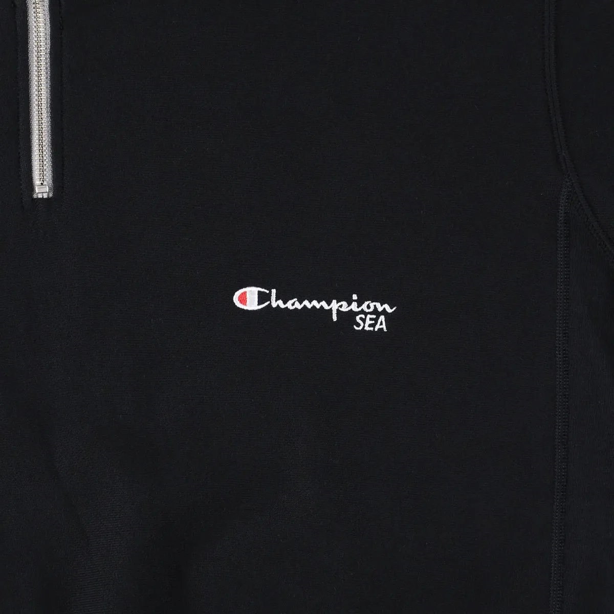 Champion x WDS REVERSE WEAVE(R) S/S HALF ZIP SWEATSHIRT / MIDNIGHT_BLACK