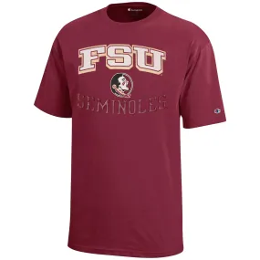 Champion Youth FSU Seminoles/Seminole Logo Short Sleeve T-shirt - Garnet