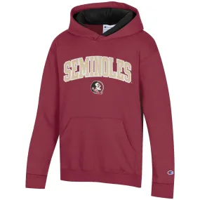 Champion Youth Seminoles/Seminole Logo Hoodie - Garnet