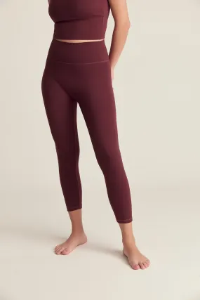 Classic Leggings (Crop 21") in Dark Cherry