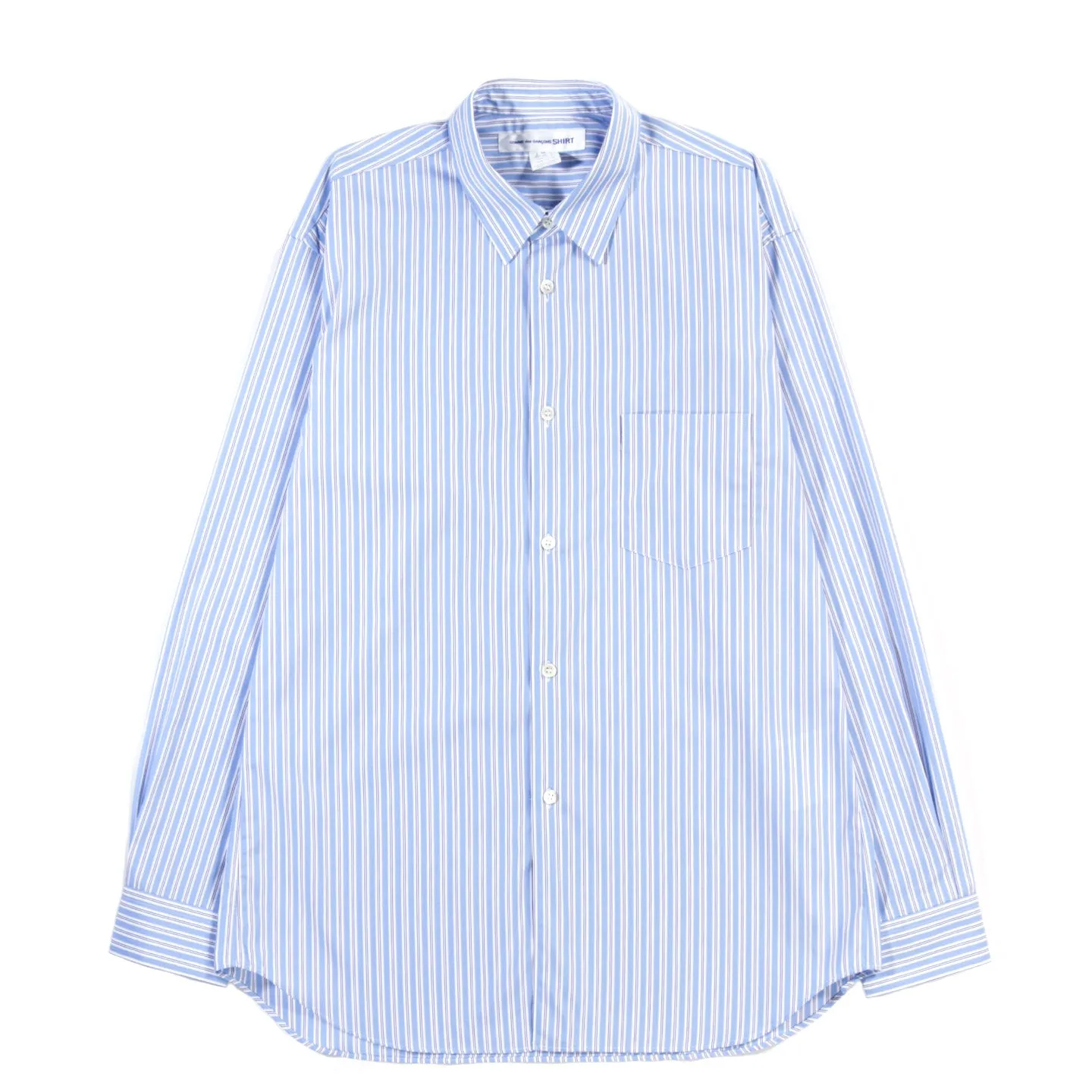 COMME DES GARCONS SHIRT FOREVER B125 NARROW CLASSIC LIGHT BLUE STRIPE