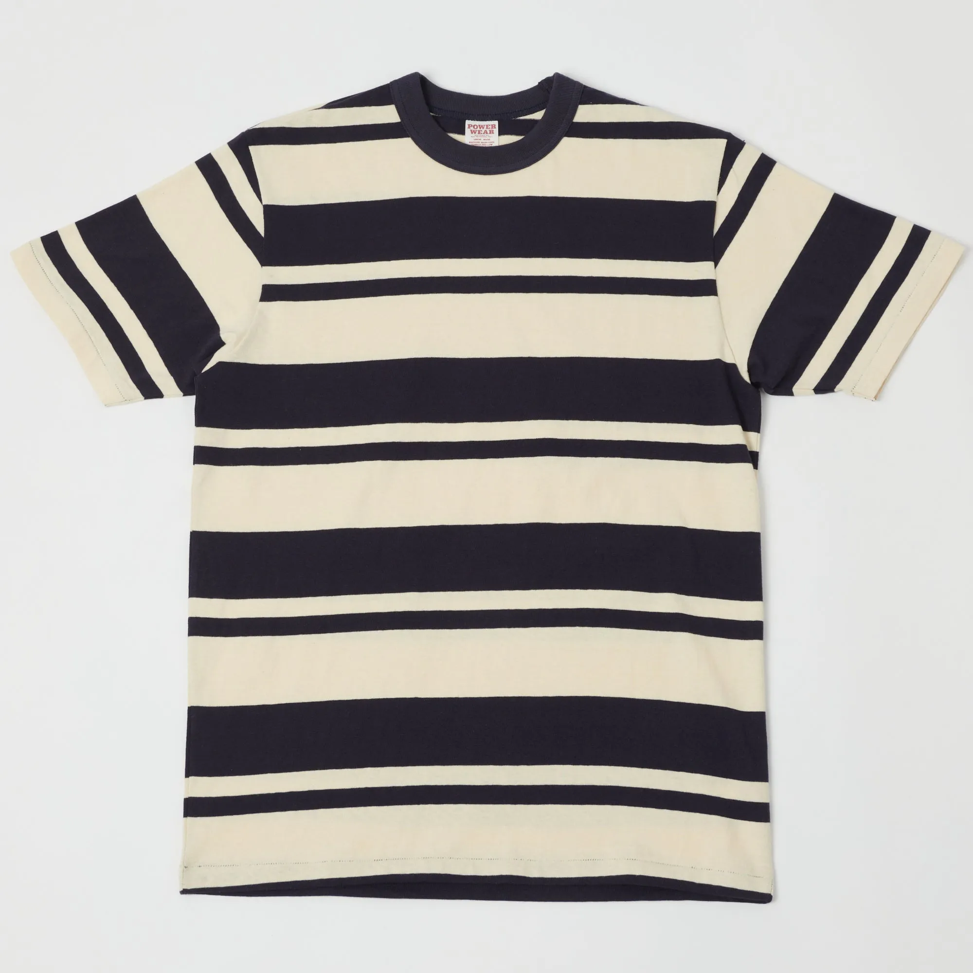 Freewheelers 'Power Wear' Random Striped Set In Tee - Old Navy/Dry Cream