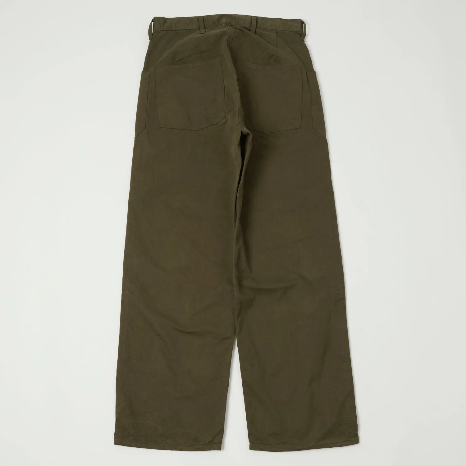 Sure, here is the optimized title for the e-commerce product in English with modifiers:

Classic Olive Drab US Navy Trouser in Old Japanese Twill - Full Count 1119-3