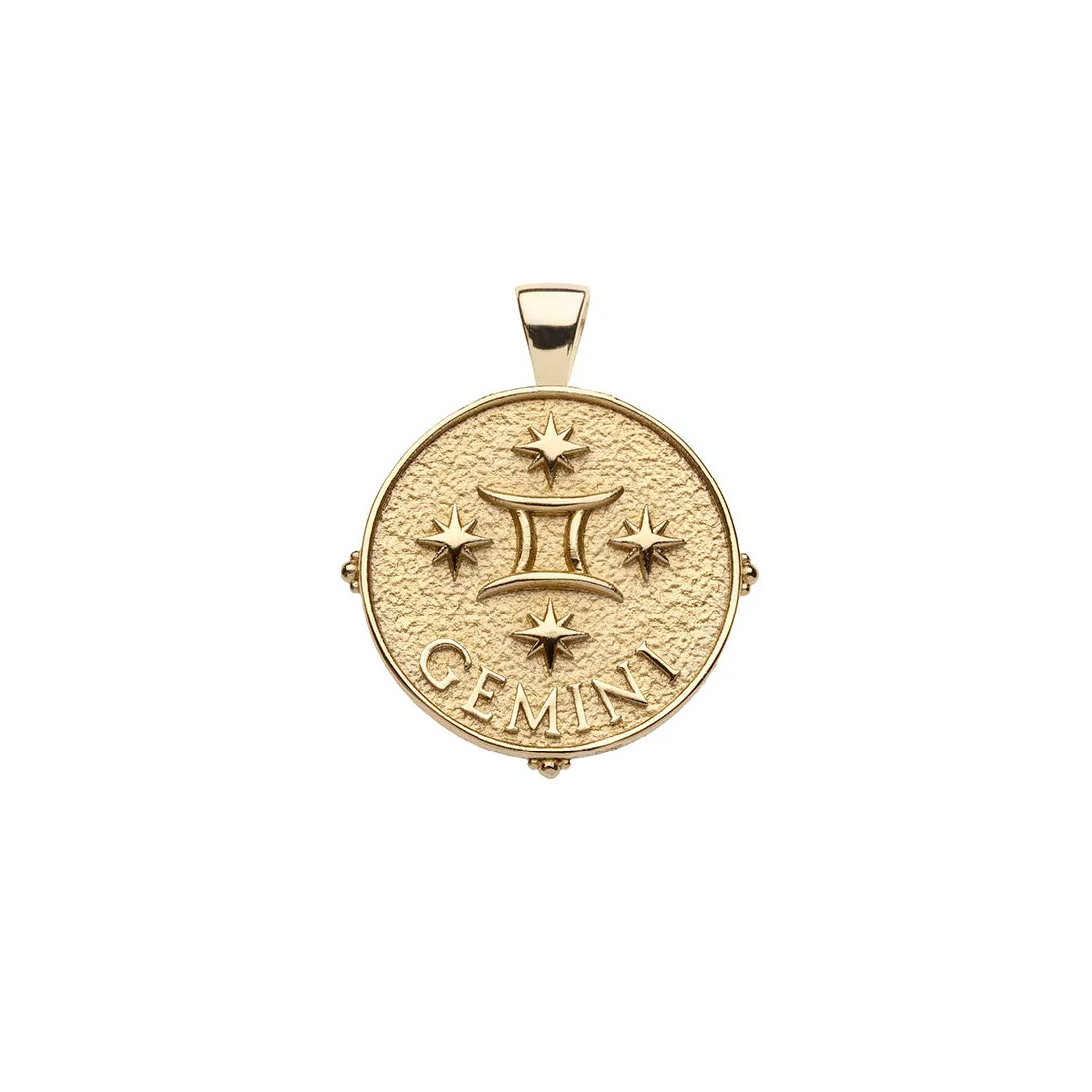 GEMINI JW Small Zodiac Pendant Coin - May 21 - Jun 20