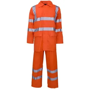 High Visibility Hooded Rainsuit EN ISO 20471 GO/RT 3279/RIS-3279-TOM