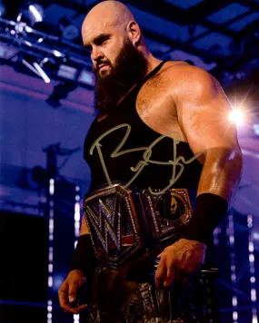 Highspots - Braun Strowman "World Champion In Ring" Hand Signed 8x10 *Inc COA*