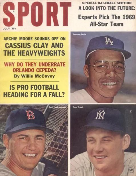 July 1964 SPORT Cover (Tommy Davis, Tom Tresh, Carl Yastrzemski)