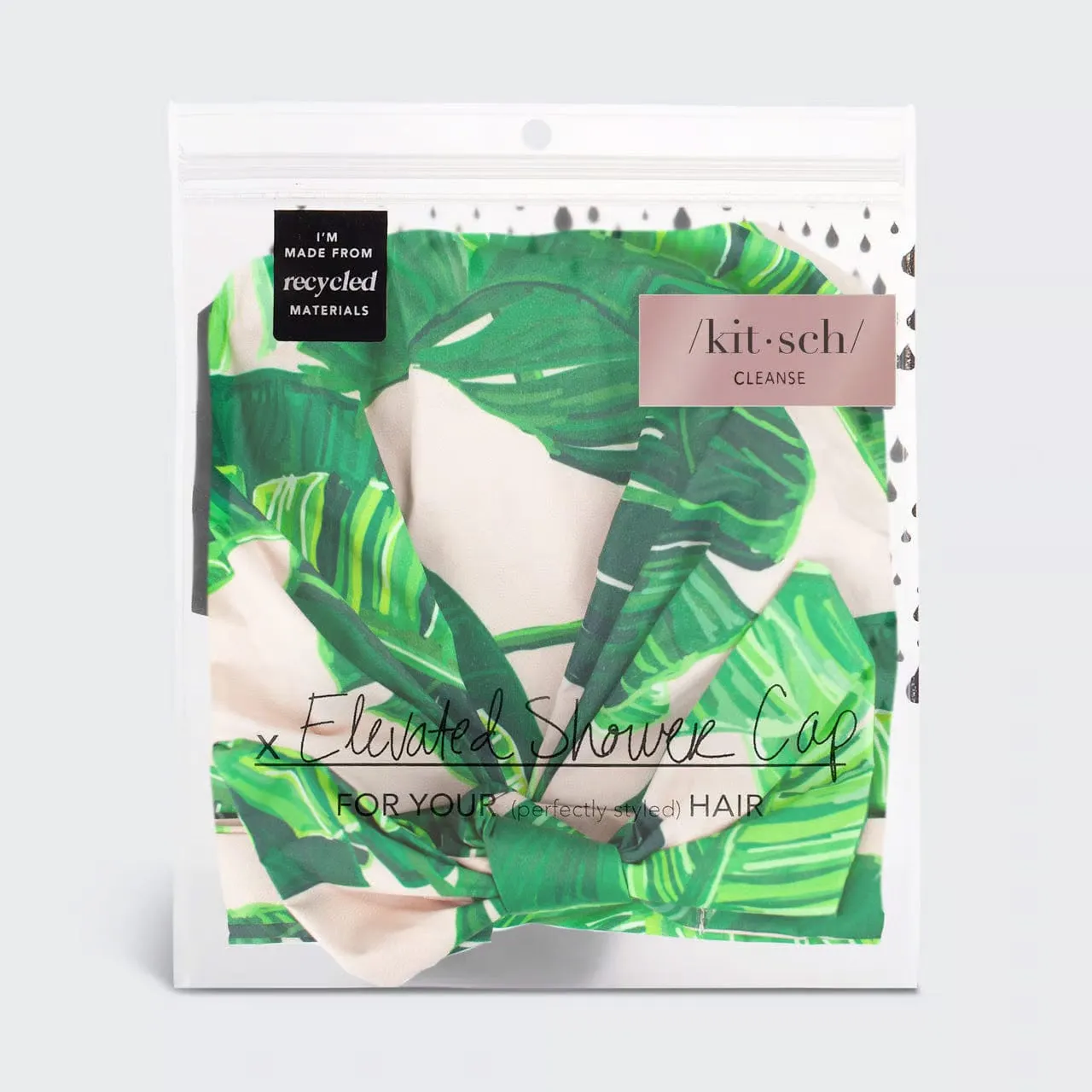 Kitsch - Luxury Shower Cap - Palm Print