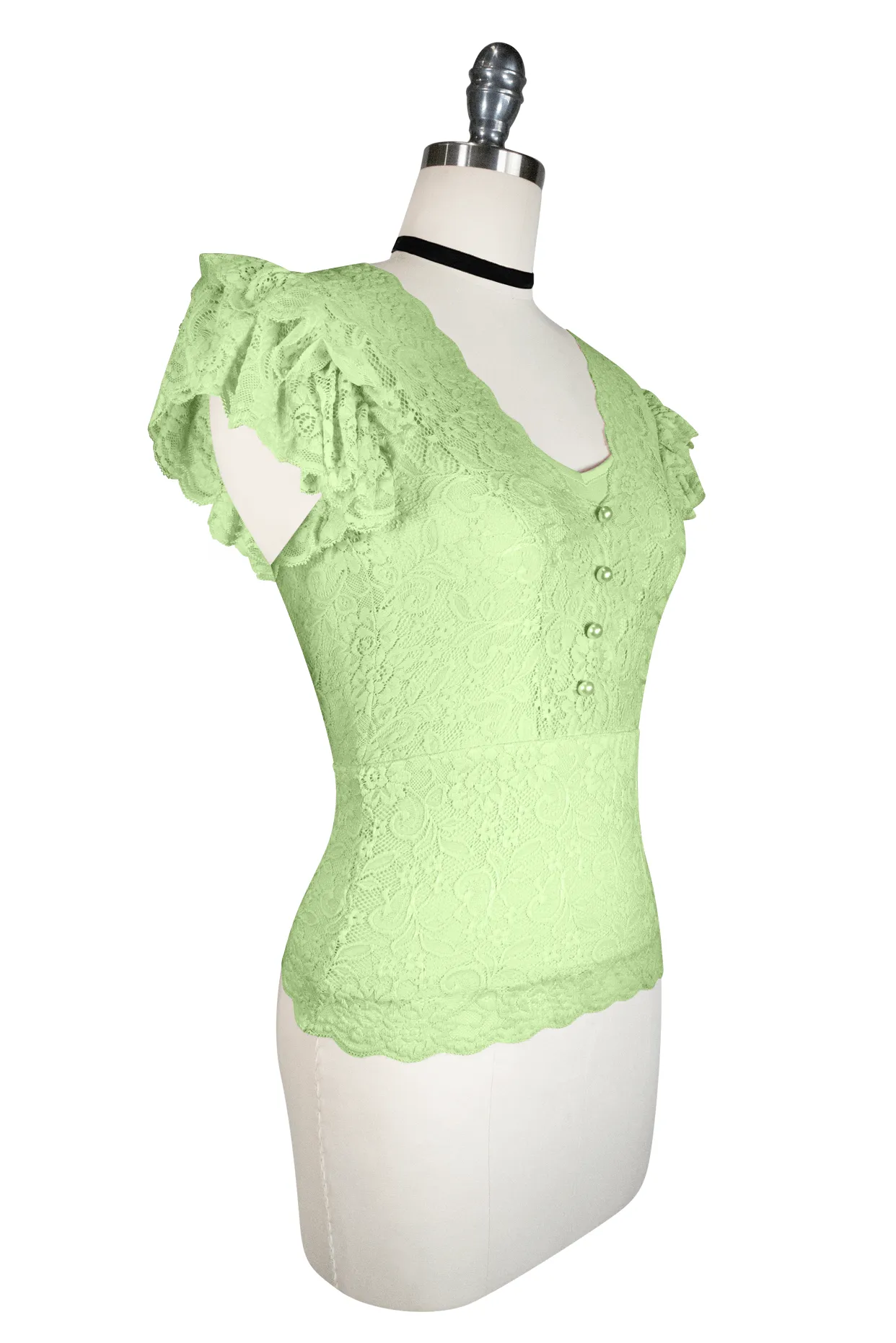 La Luna Lace Top (Green)