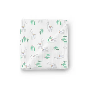 Little Kims - Luxury Muslin Swaddle Blanket - Little Llamas