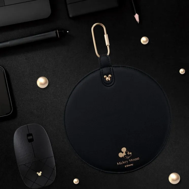 Luxury Faux Leather Mickey Mouse Wireless Optical Mouse