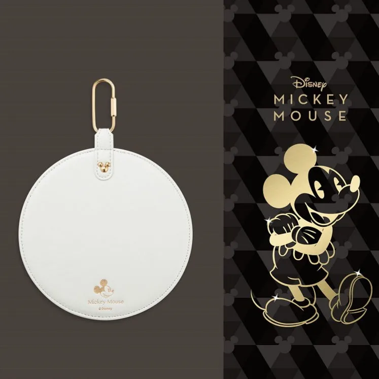 Luxury Faux Leather Mickey Mouse Wireless Optical Mouse