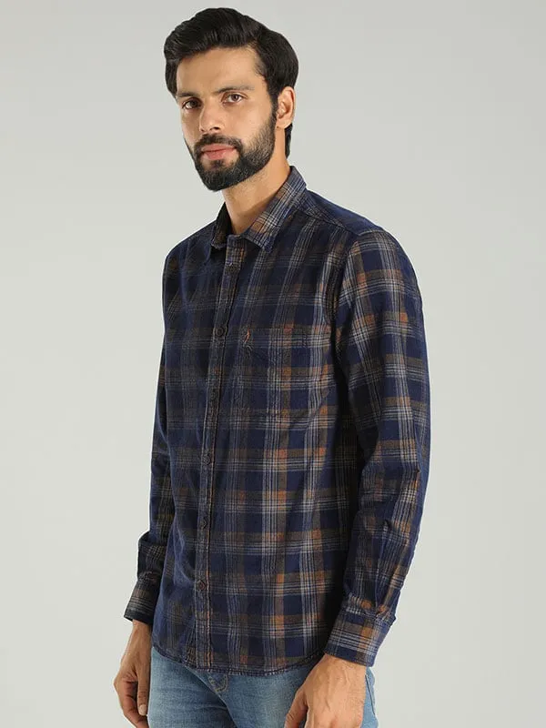 Men Checked Full Sleeve Cotton Shirt