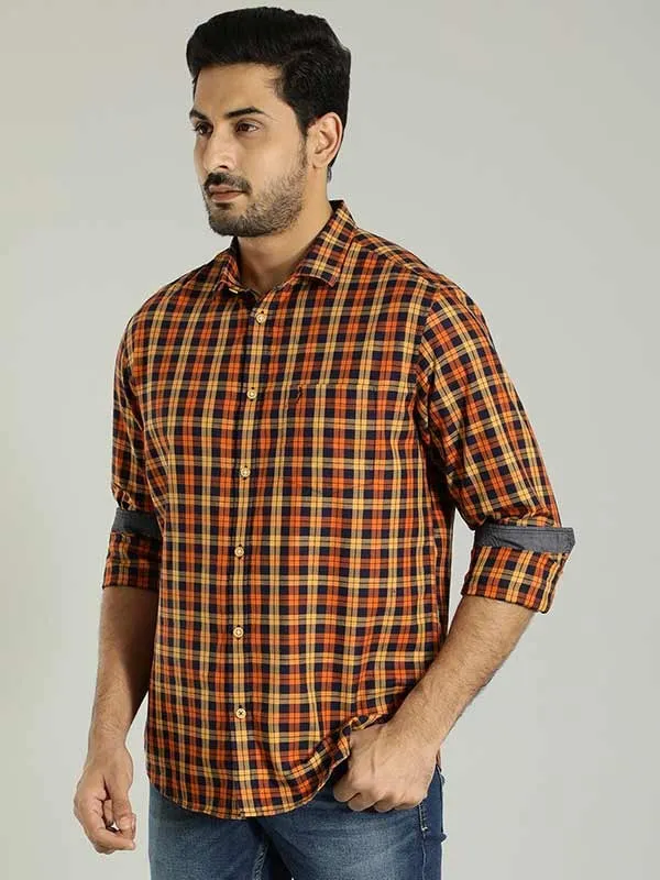 Men Checked Full Sleeve Cotton Shirt