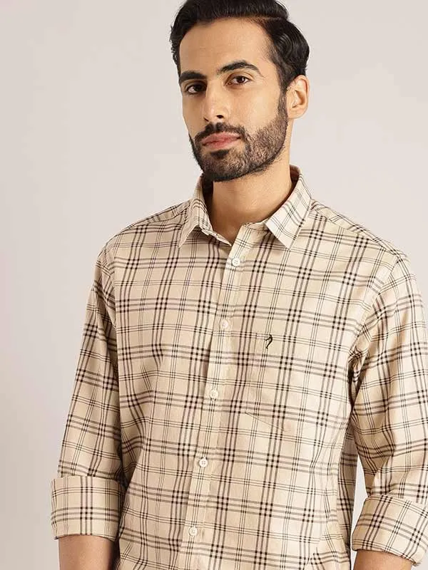 Men Checked Full Sleeve Cotton Shirt