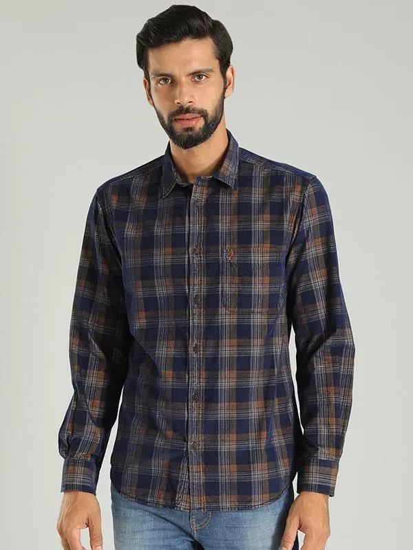 Men Checked Full Sleeve Cotton Shirt