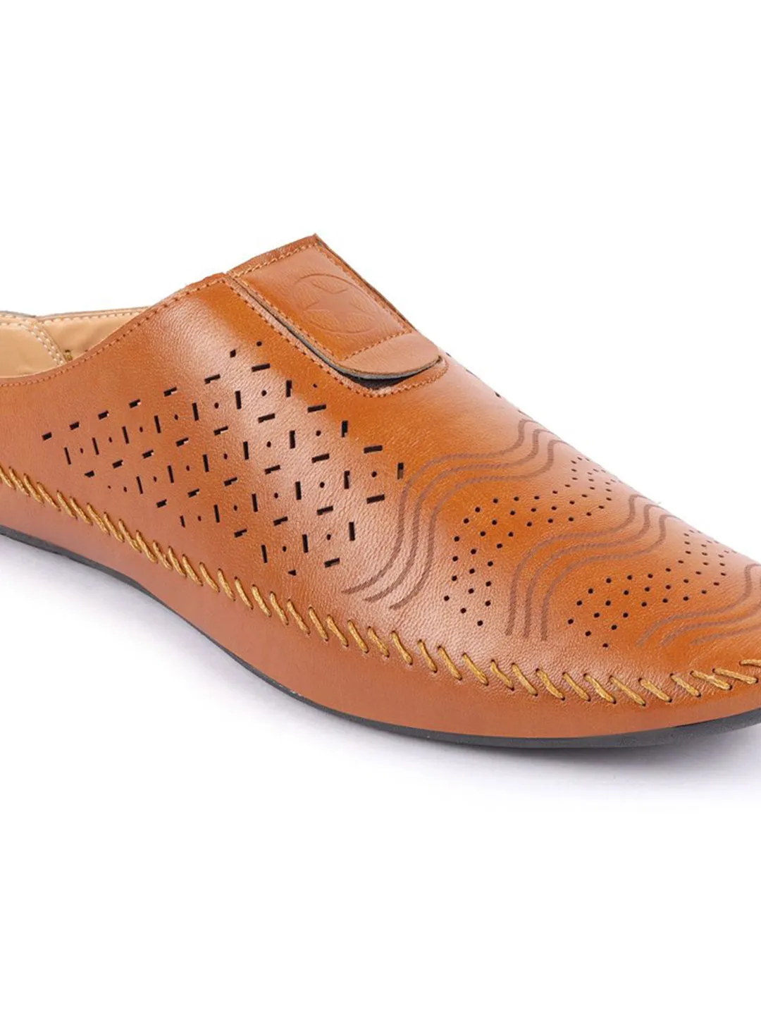 Men Tan Ethnic Slip-On Juttis