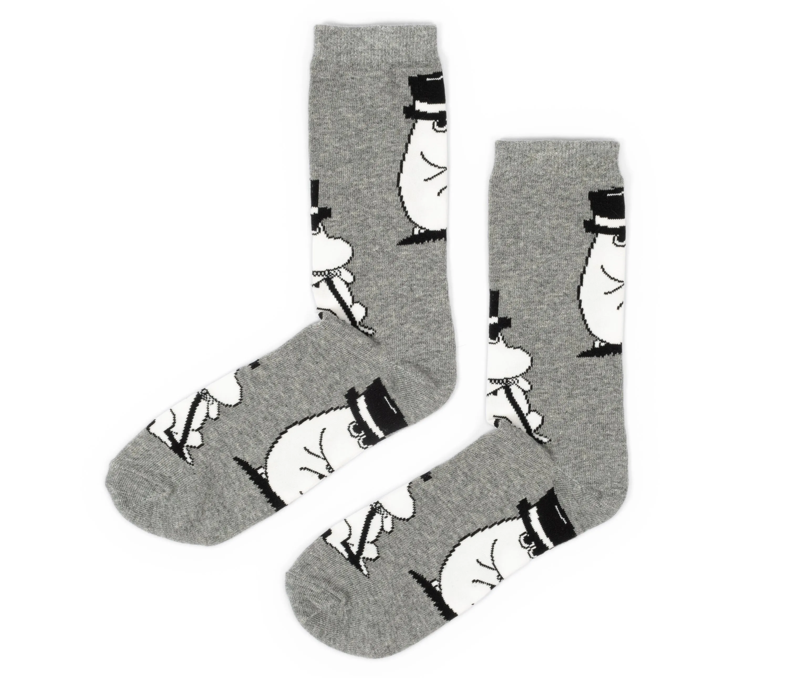 Moominpappa Wondering Men Socks - Grey