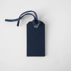 Navy Leather Tag