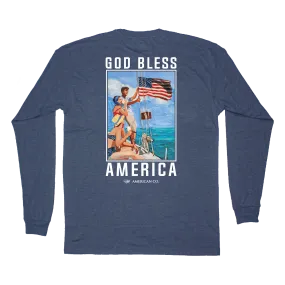 Old Glory at Sea Long Sleeve Tee