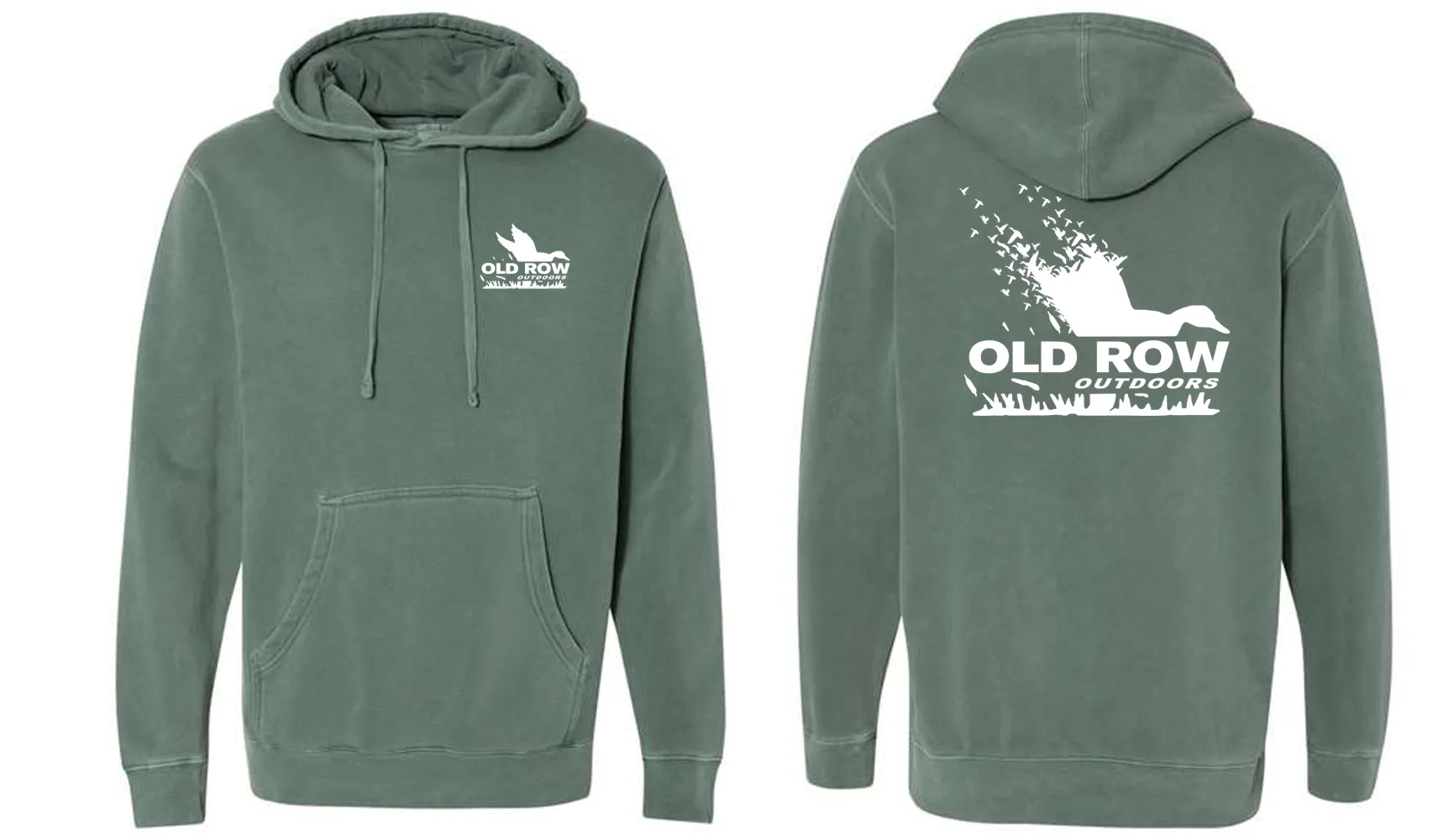 Old Row Outdoors Mallard Pigment Dyed Premium Hoodie