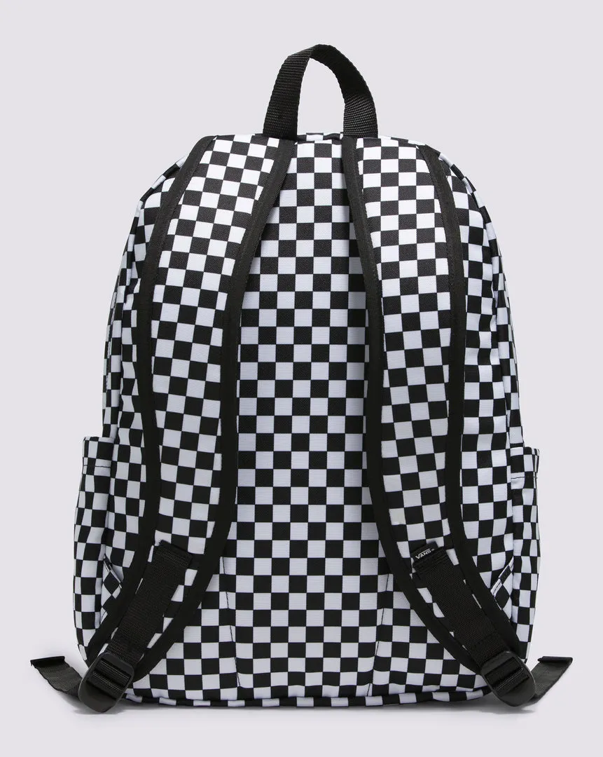 Vintage-Style Checkered Backpack with Optimal Storage Capacity