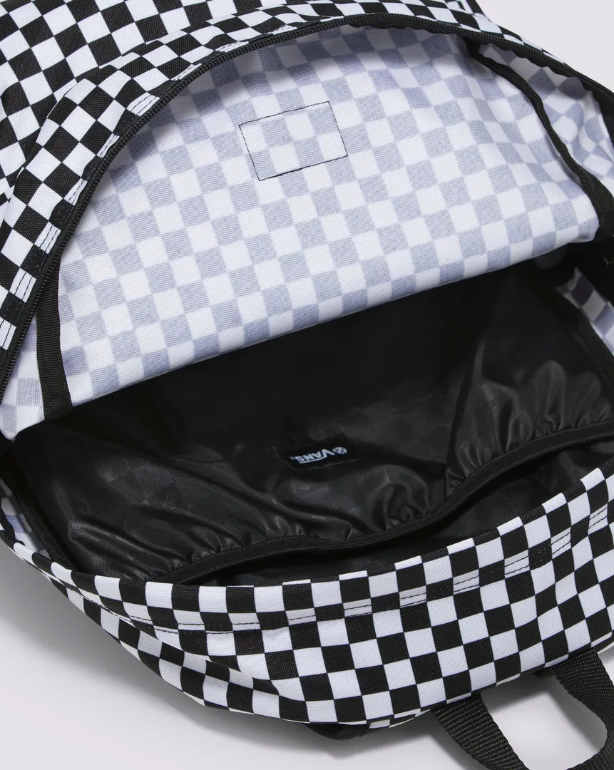 Vintage-Style Checkered Backpack with Optimal Storage Capacity