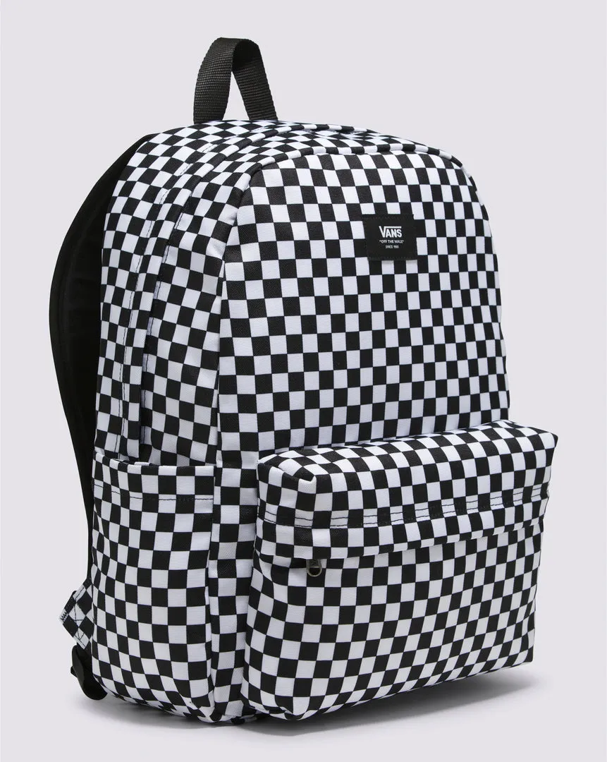 Vintage-Style Checkered Backpack with Optimal Storage Capacity