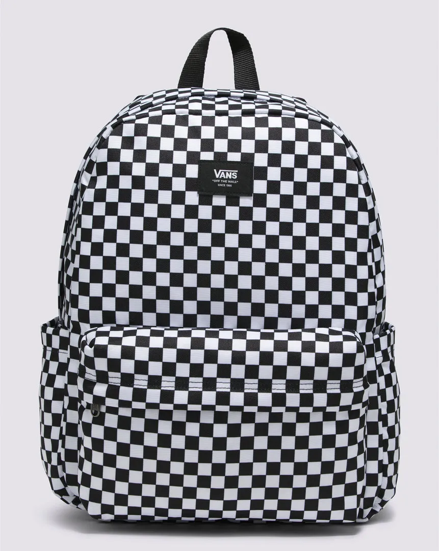 Vintage-Style Checkered Backpack with Optimal Storage Capacity