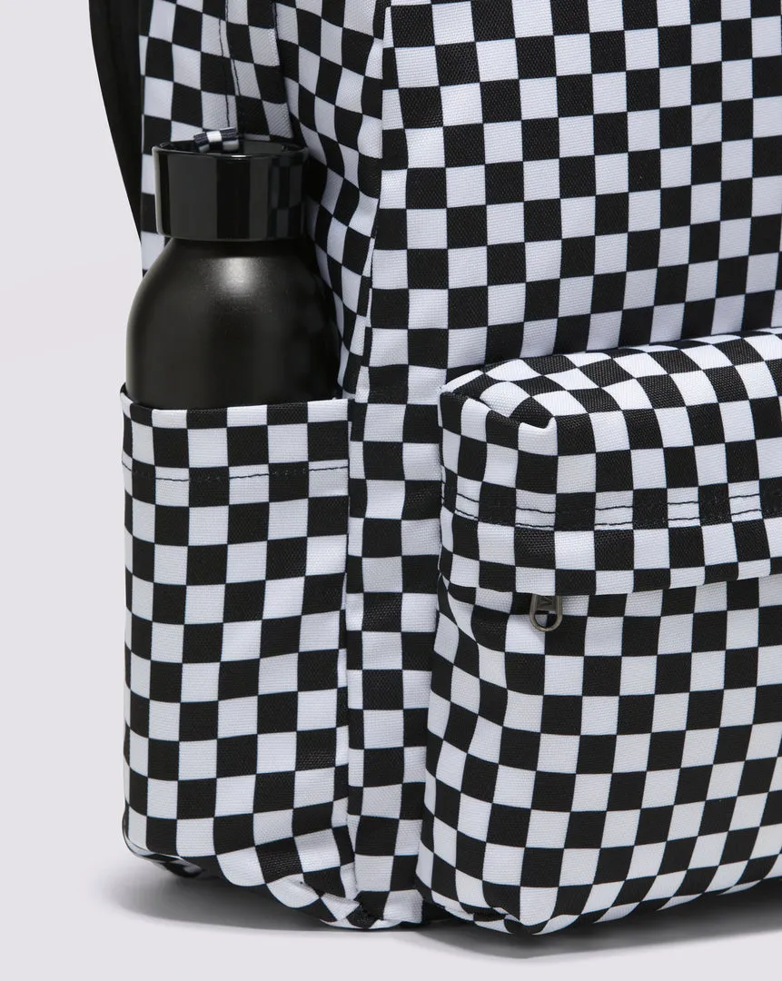 Vintage-Style Checkered Backpack with Optimal Storage Capacity