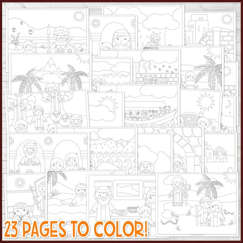 OLD TESTAMENT Scripture Stories Coloring Book {PRINTABLE}