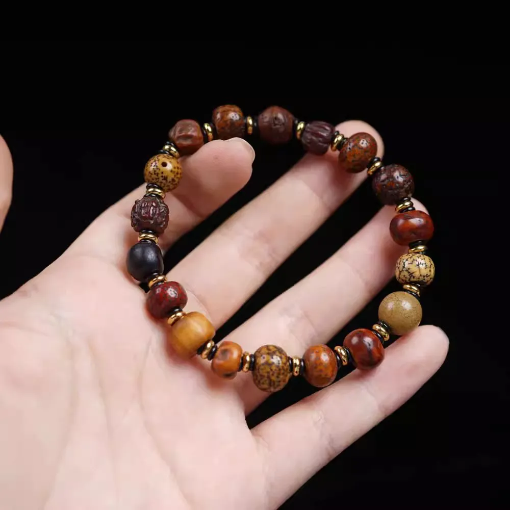 Old Tibetan Spiritual Seeds Wrist Mala